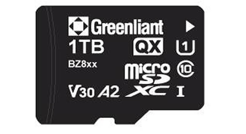 A microSD memory card labelled with a capacity of 1 TB